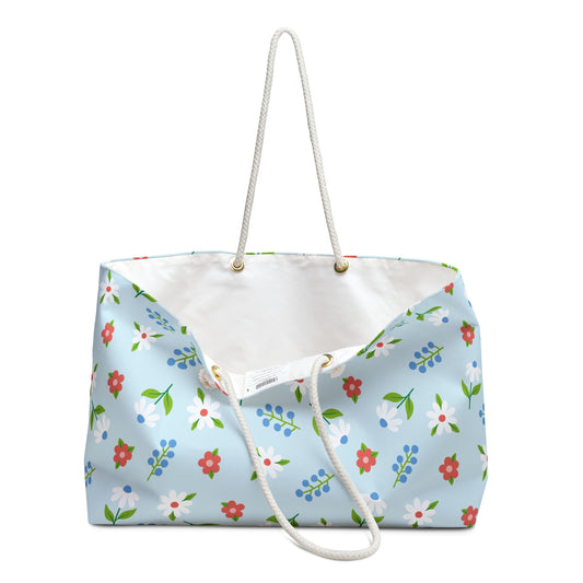 Floral Weekender Bag - Travel Tote, Beach Bag, Overnight Bag, Stylish Storage, Perfect Gift for Her