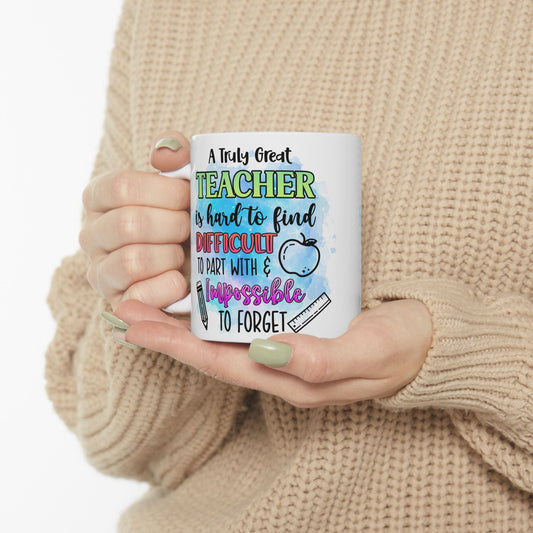 Teacher Appreciation Ceramic Mug, Great Gift for Teachers, Fun Birthday Mug, Classroom Decor, Inspirational Drinkware