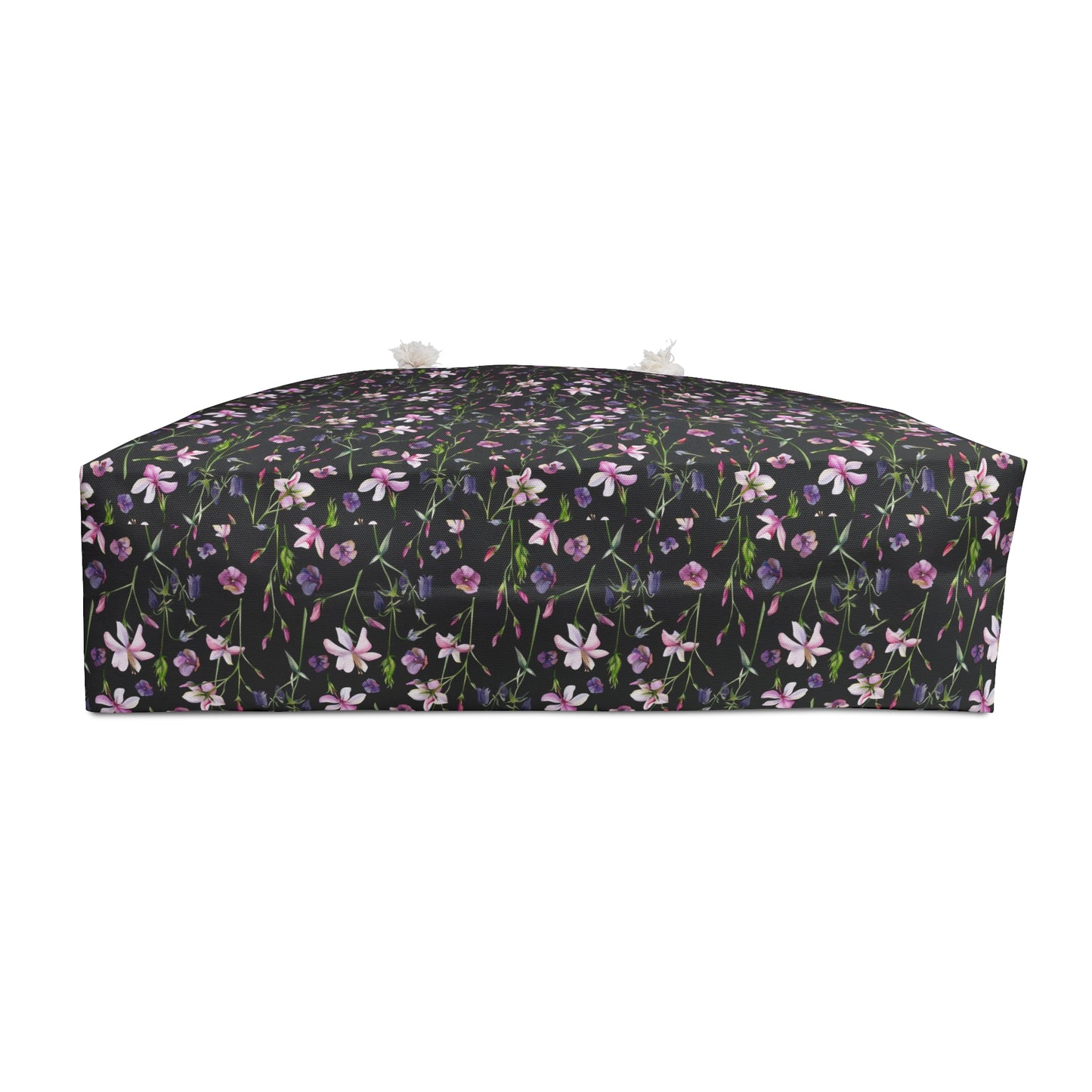 Feminine Floral Weekender Bag, Travel Tote, Gym Bag, Stylish Weekend Carryall, Vacation Handbag, Lightweight Overnight Bag