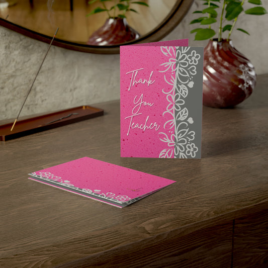 Elegant Teacher Appreciation Greeting Cards - 1, 10, 30, or 50 Pack, Thank You Card Set for Educators, Perfect for School Events, [...]