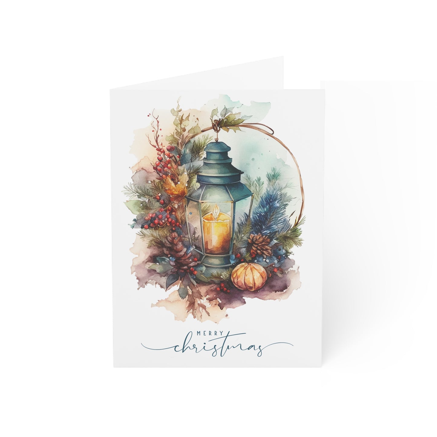 Christmas Lantern Greeting Cards - Sets of 1, 10, 30, or 50
