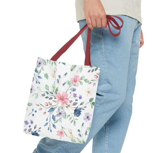 Floral Tote Bag | Stylish Carry-All for Everyday Use, Eco-Friendly Shopping, Beach Days, Spring Picnics, Gift for Moms