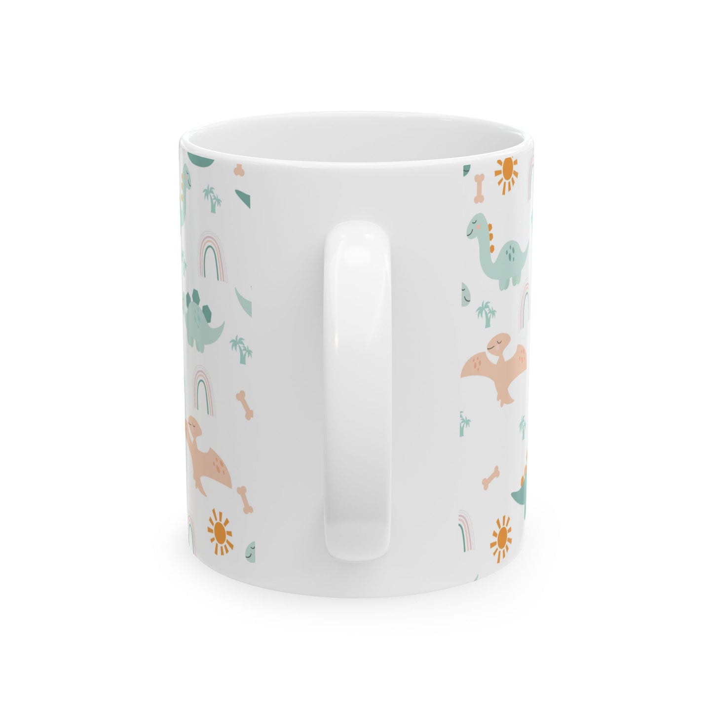 Whimsical Dinosaur Ceramic Mug - Fun Kids Drinkware | 11oz & 15oz