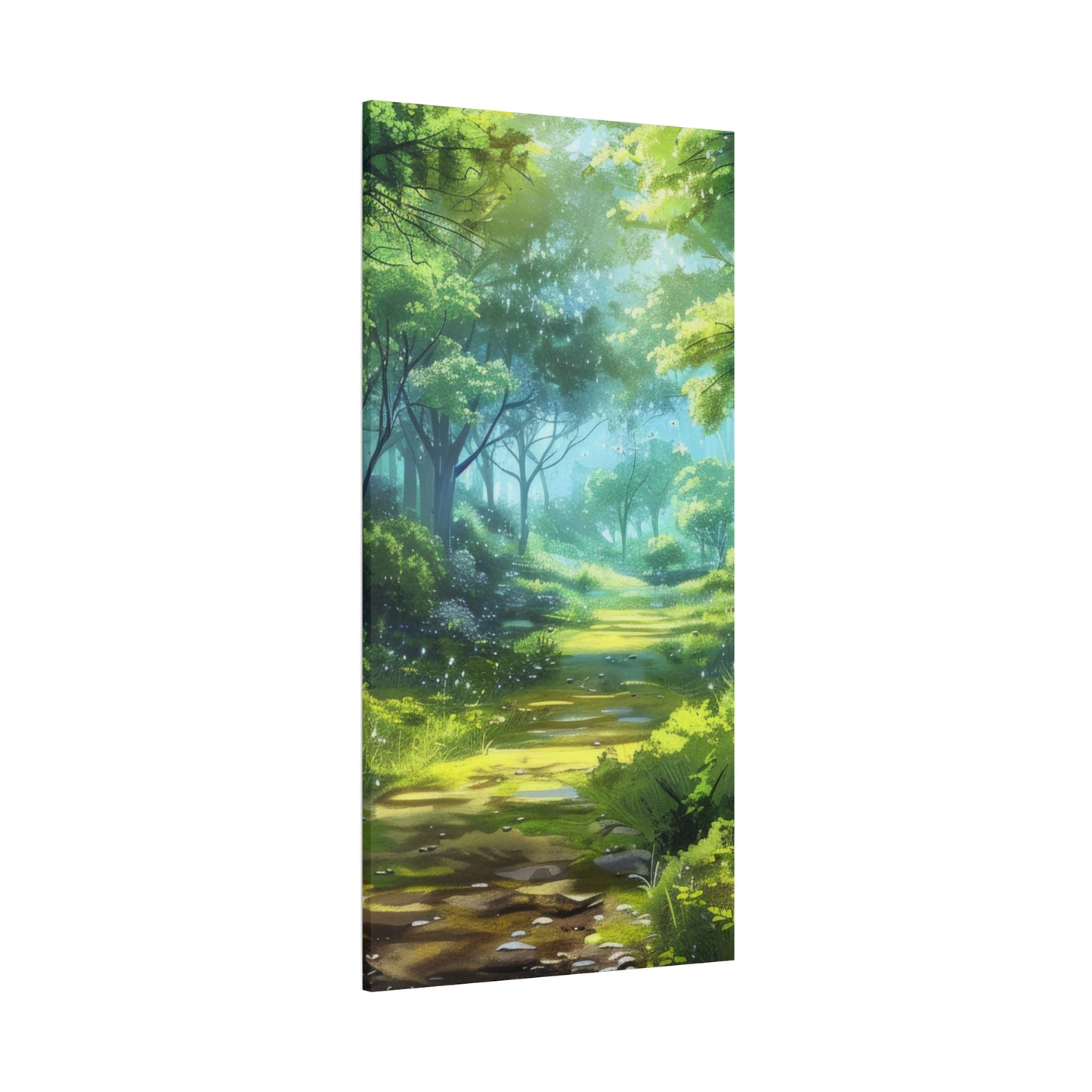 Serene Forest Canvas Print, Nature Wall Art, Home Decor, Gift for Nature Lovers, Eco-Friendly Artwork, Meditation Decoration