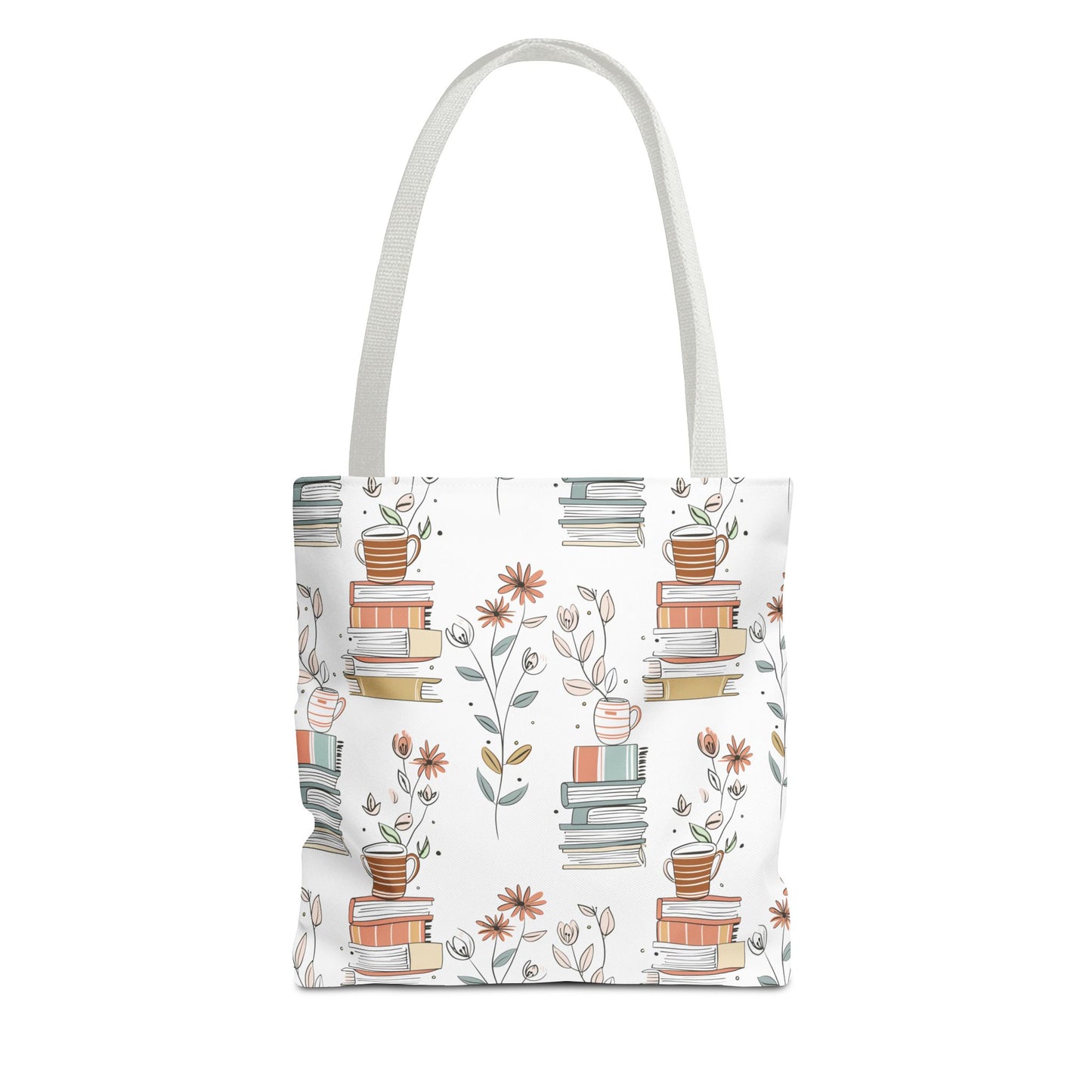 Book Lover's Floral Tote Bag, Perfect for Book Clubs, Library Visits, Eco-Friendly Gift, Reading Enthusiasts, Study Essentials