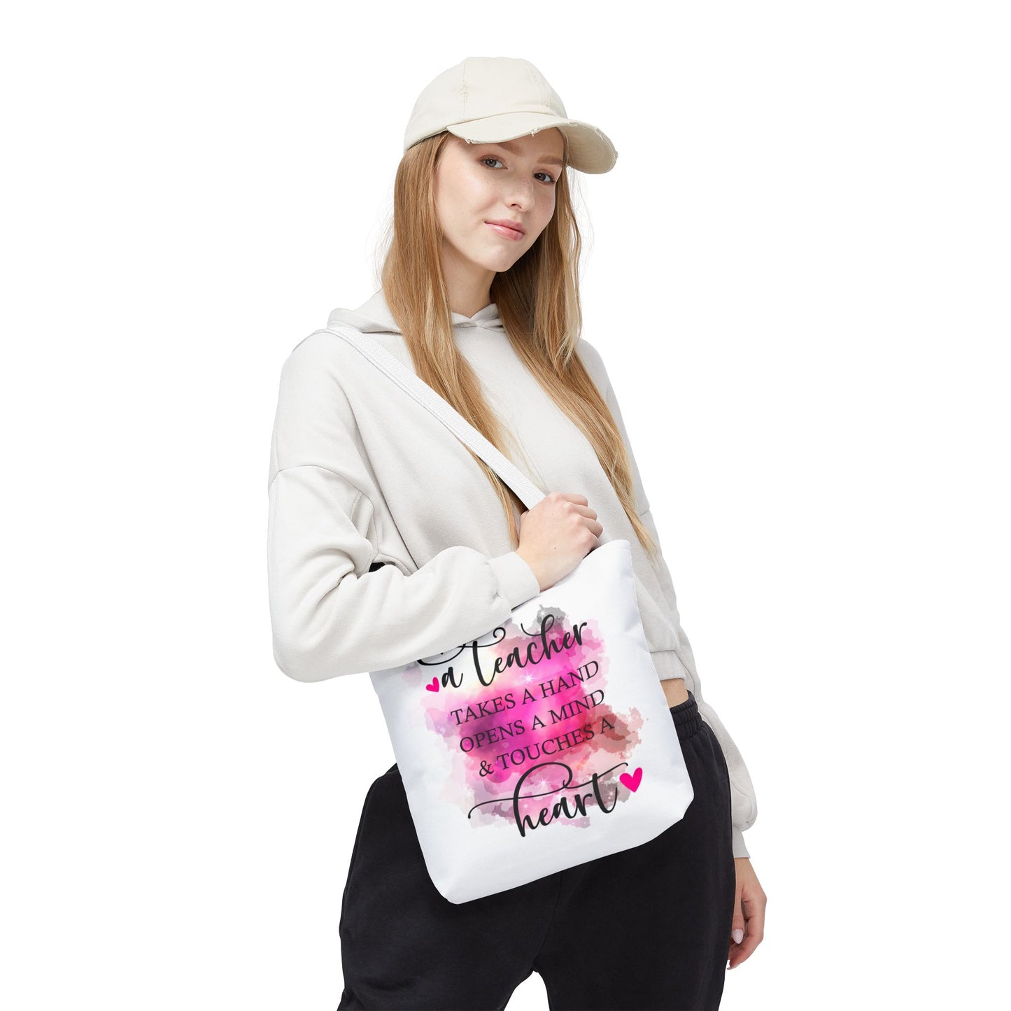 Heartfelt Teacher Tote Bag | Perfect Gift for Educators, Back to School, Teacher Appreciation, Sustainable Style