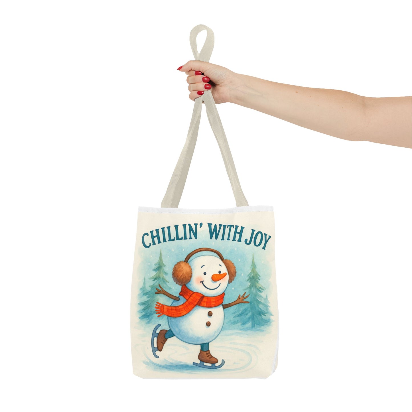 Chillin' With Joy Holiday Tote Bag