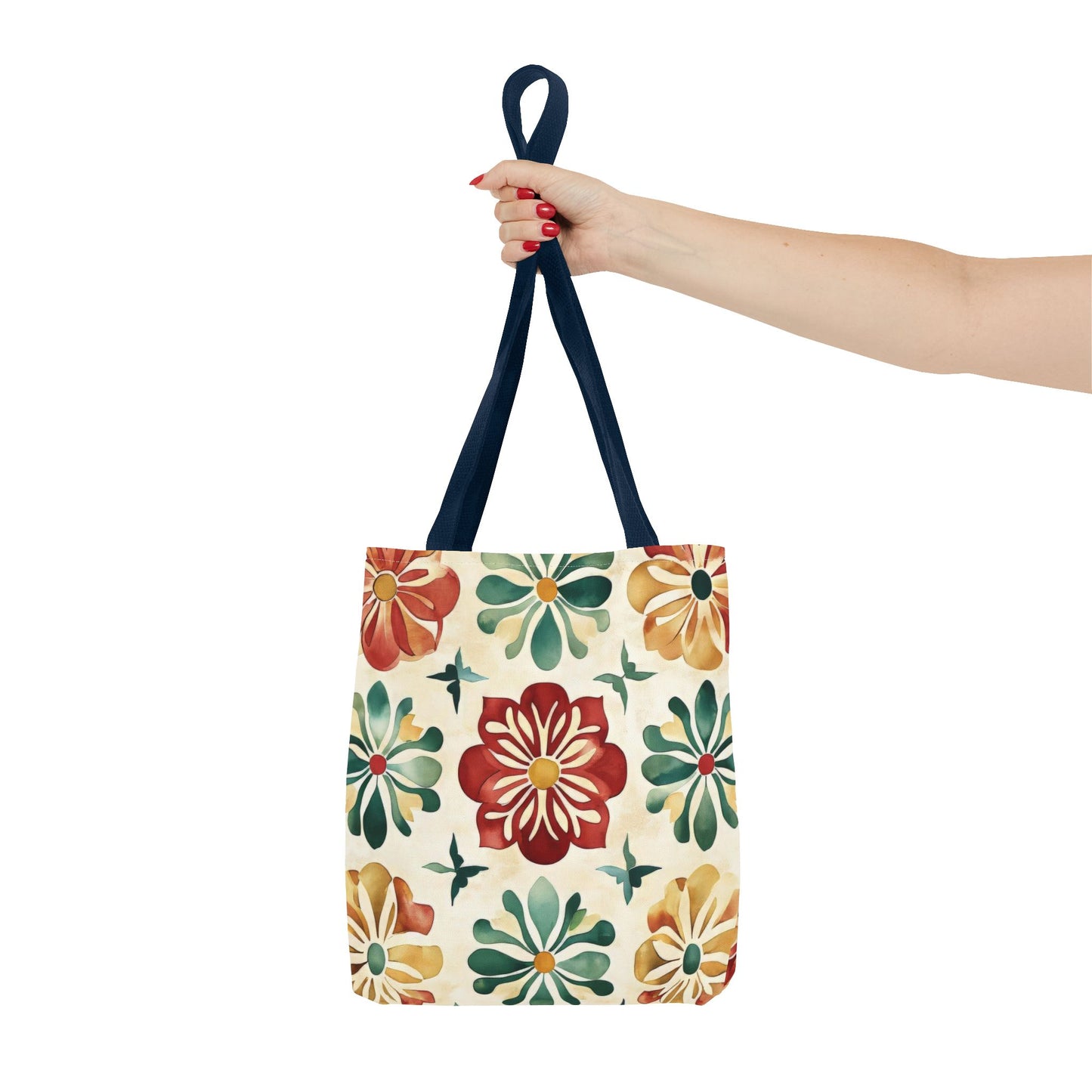 Boho Floral Tote Bag, Stylish Canvas Shopper, Eco-Friendly Bag, Beach, Travel, Grocery, Gift for Her