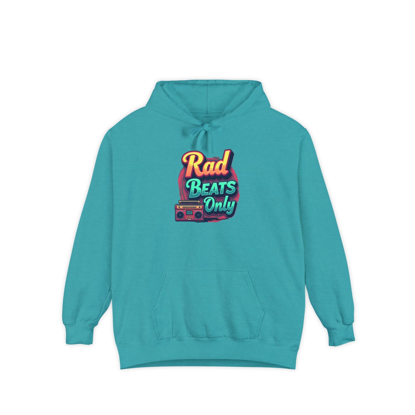 Rad Beats Unisex Hoodie, Music Lover Gift, Fun Retro Apparel, Unique Streetwear, Perfect for Casual Outfits