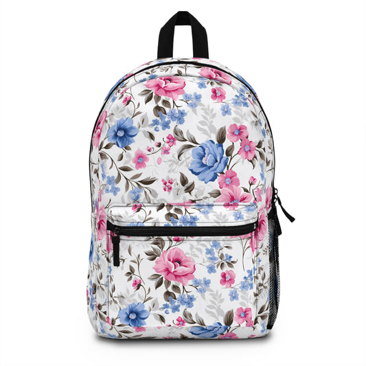 Floral Print Backpack, Stylish School Bag, Everyday Tote, Trendy Backpack, Gift for Students, Back to School Essentials