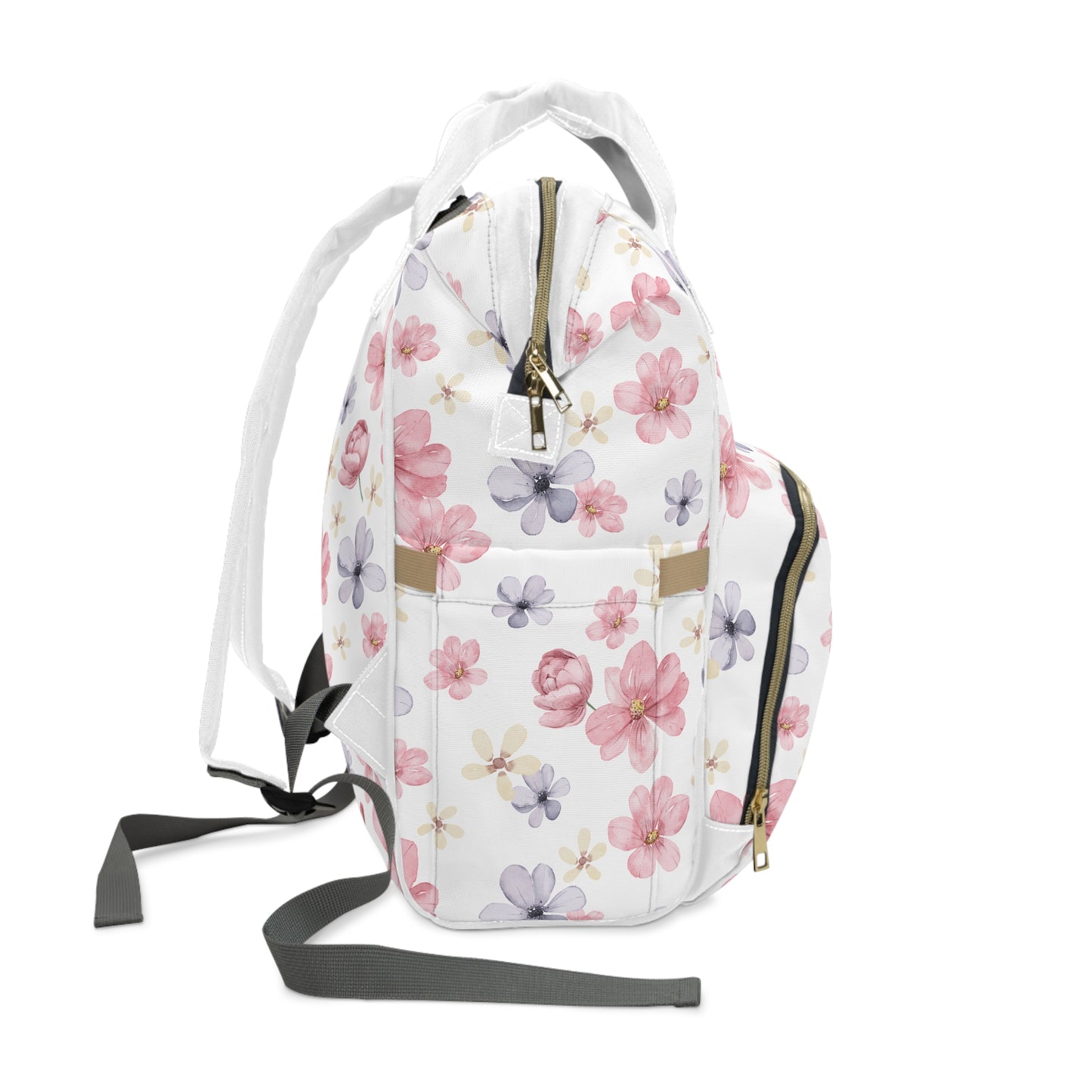 Floral Multifunctional Diaper Backpack - Stylish Baby Bag, Floral Baby Backpack, Mom Life Essentials, Travel Diaper Backpack, Baby [...]