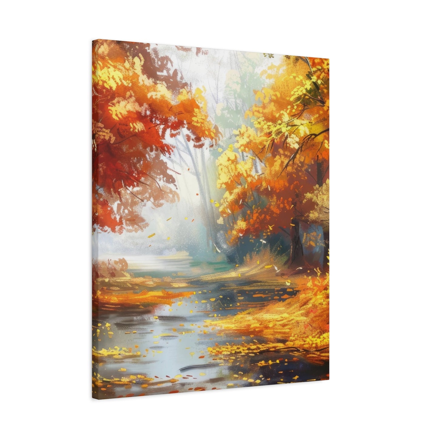 Autumn Serenity Canvas Print, Fall Decor, Home Wall Art, Nature Artwork, Gift for Nature Lovers, Cozy Decorating