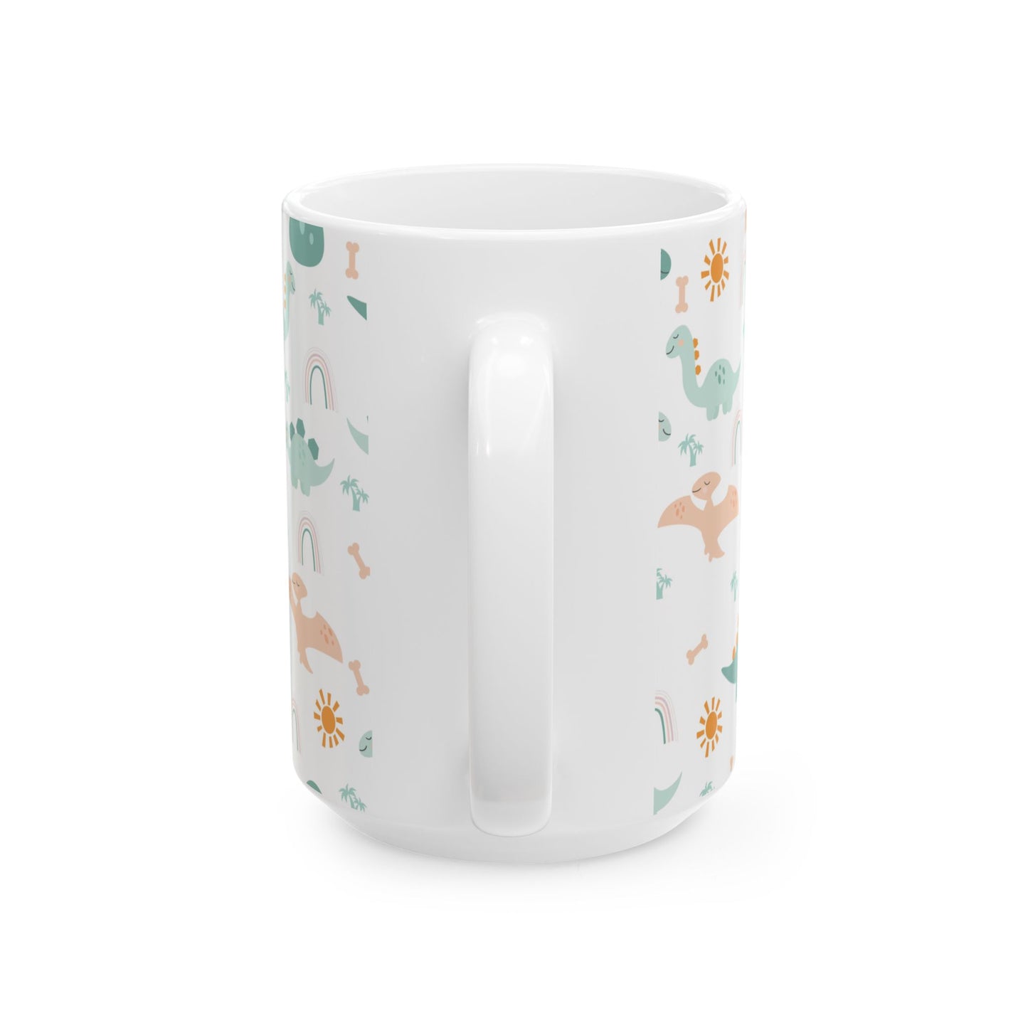 Whimsical Dinosaur Ceramic Mug - Fun Kids Drinkware | 11oz & 15oz