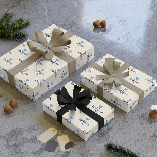 Father's Day Gift Wrapping Paper Roll - Unique Design for Celebrations