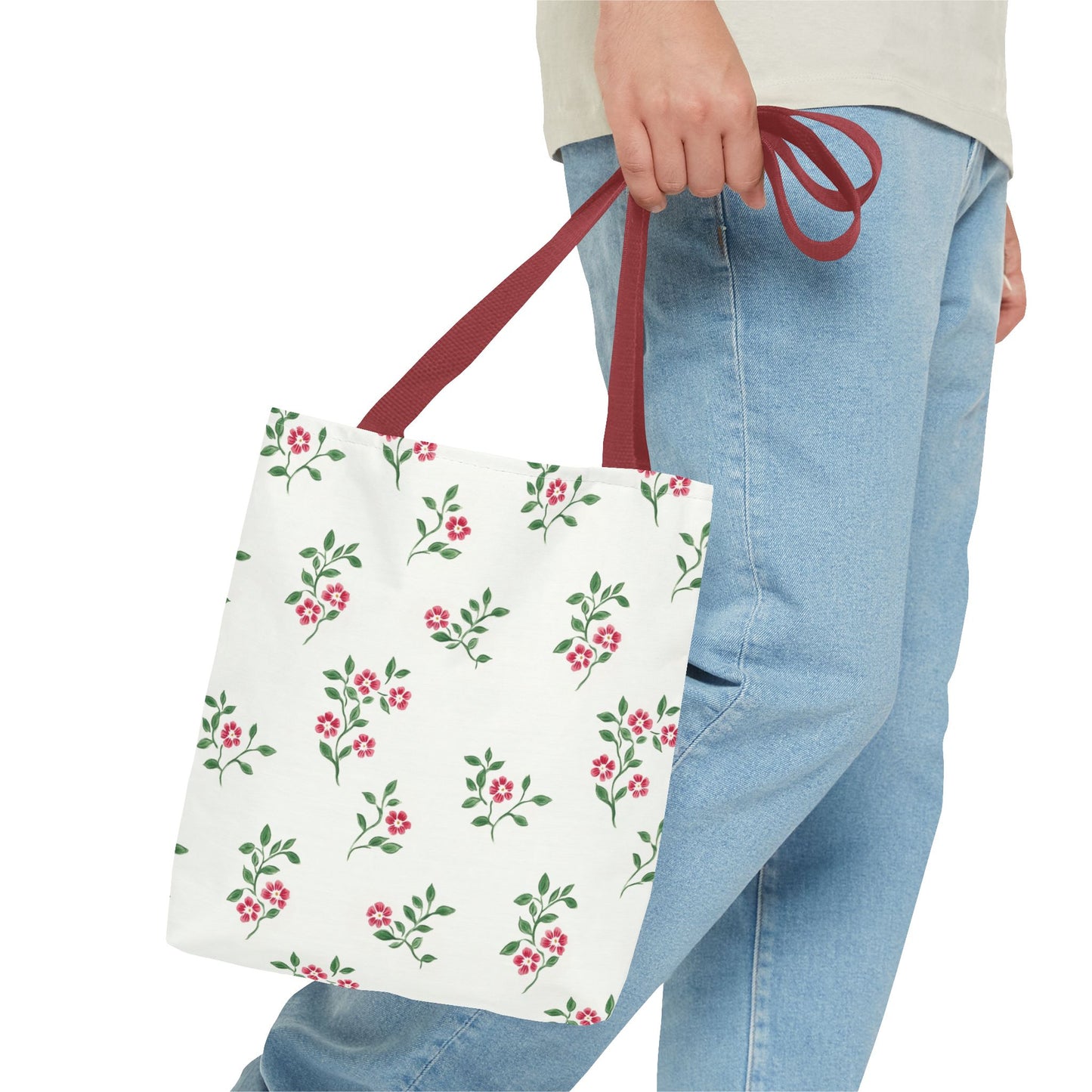 Floral Print Tote Bag, Stylish Reusable Shopping Tote, Cute Picnic Bag, Summer Beach Accessory, Gift for Her