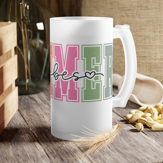 Summer Vibes Frosted Glass Beer Mug | Personalized Gift for Beer Lovers, Summer Party Drinkware, Outdoor Picnic, BBQ Bash, Unique Home [...]