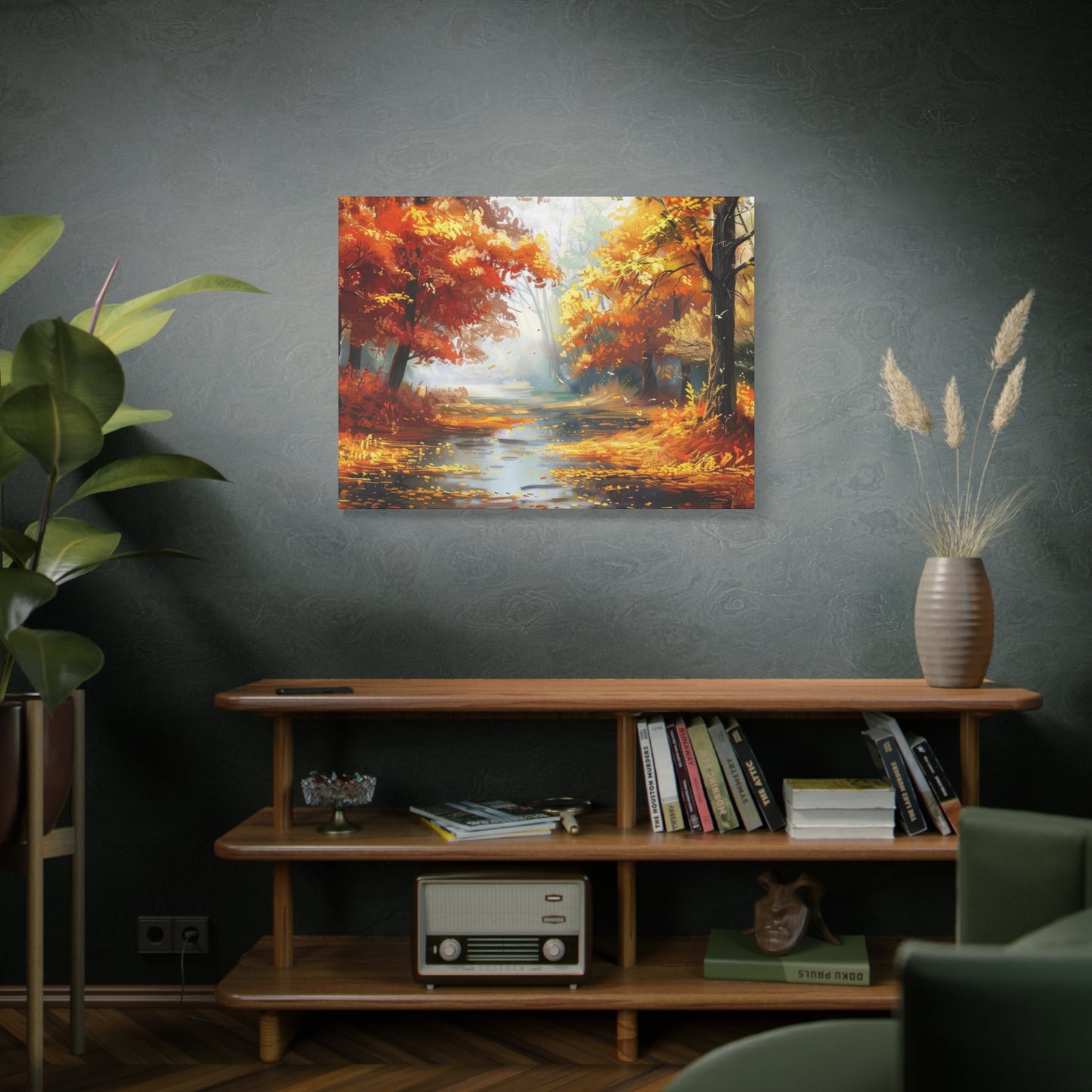 Autumn Serenity Canvas Art, Fall Decor, Nature Wall Art, Seasonal Home Decoration, Cozy Living Room Art