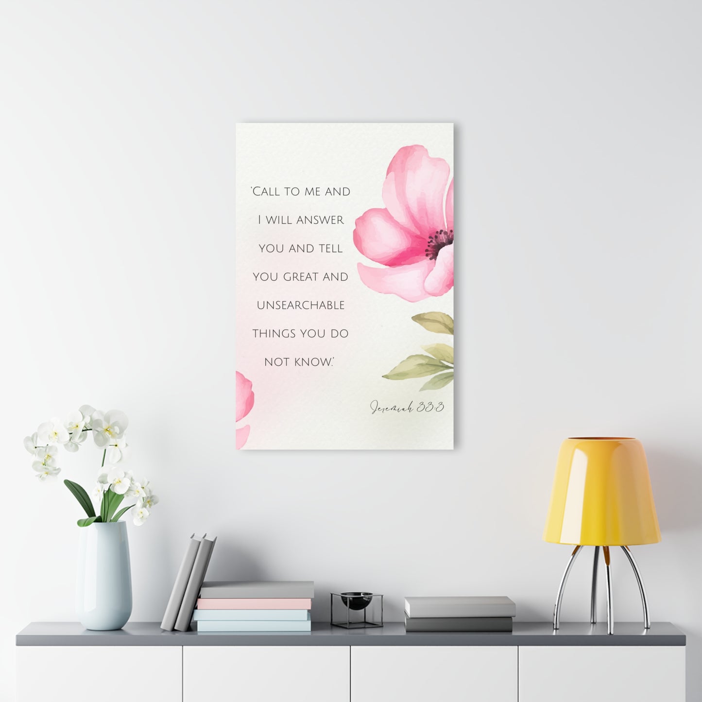 Floral Acrylic Print Wall Art, Inspirational Home Decor, Gift for Her, Modern Wall Art, Motivational Quote Print