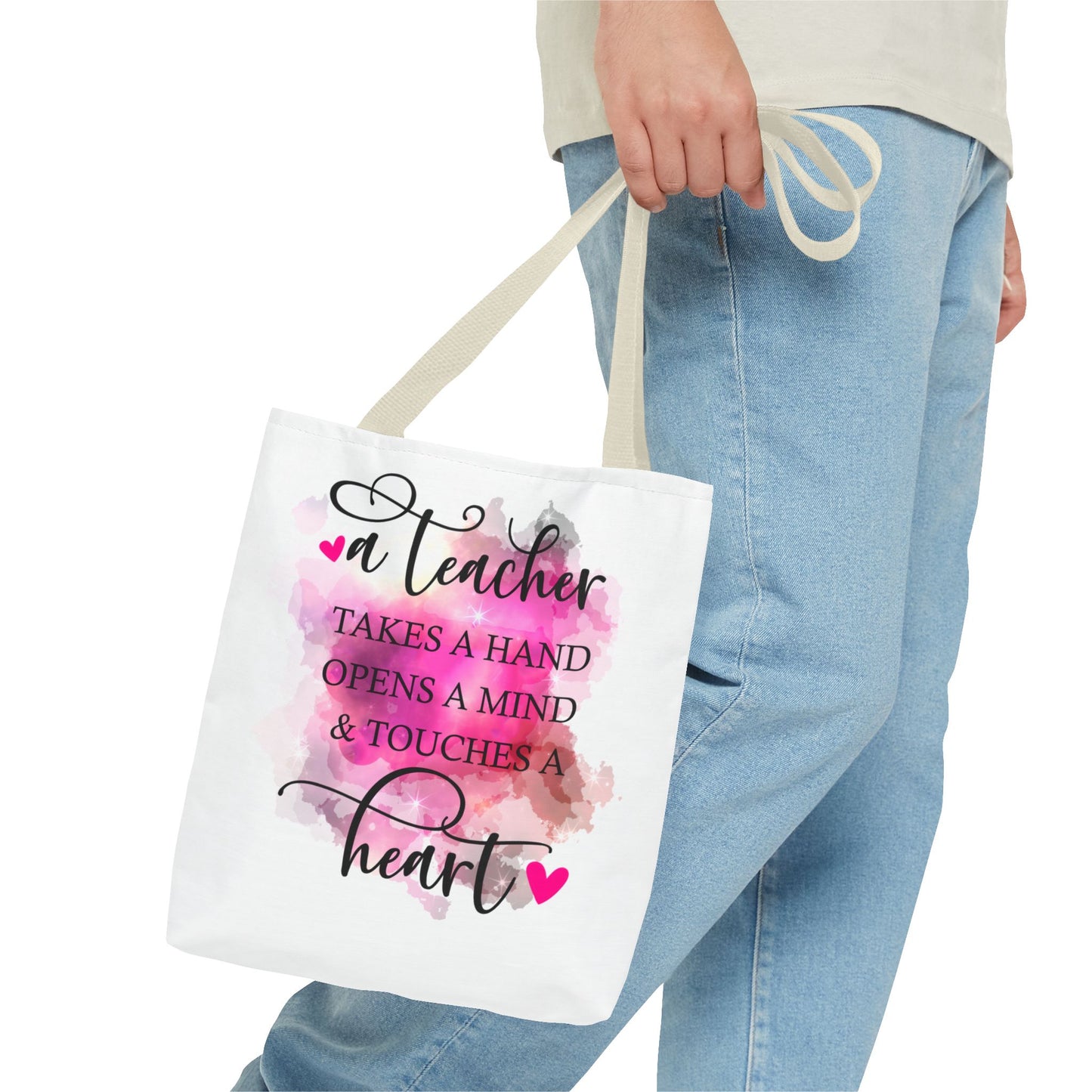 Heartfelt Teacher Tote Bag | Perfect Gift for Educators, Back to School, Teacher Appreciation, Sustainable Style
