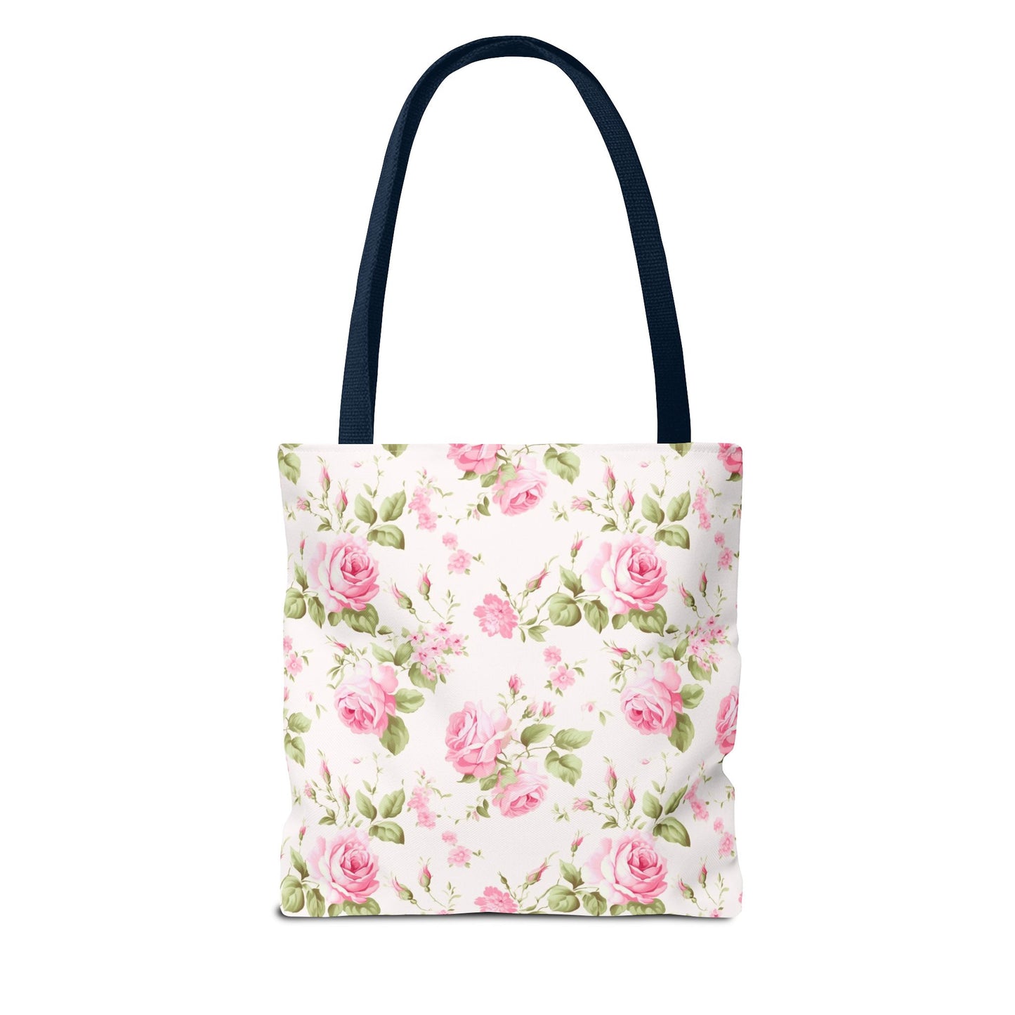 Floral Tote Bag, Rose Pattern Shoulder Bag, Stylish Eco-Friendly Shopper, Gift for Her, Spring Summer Accessory