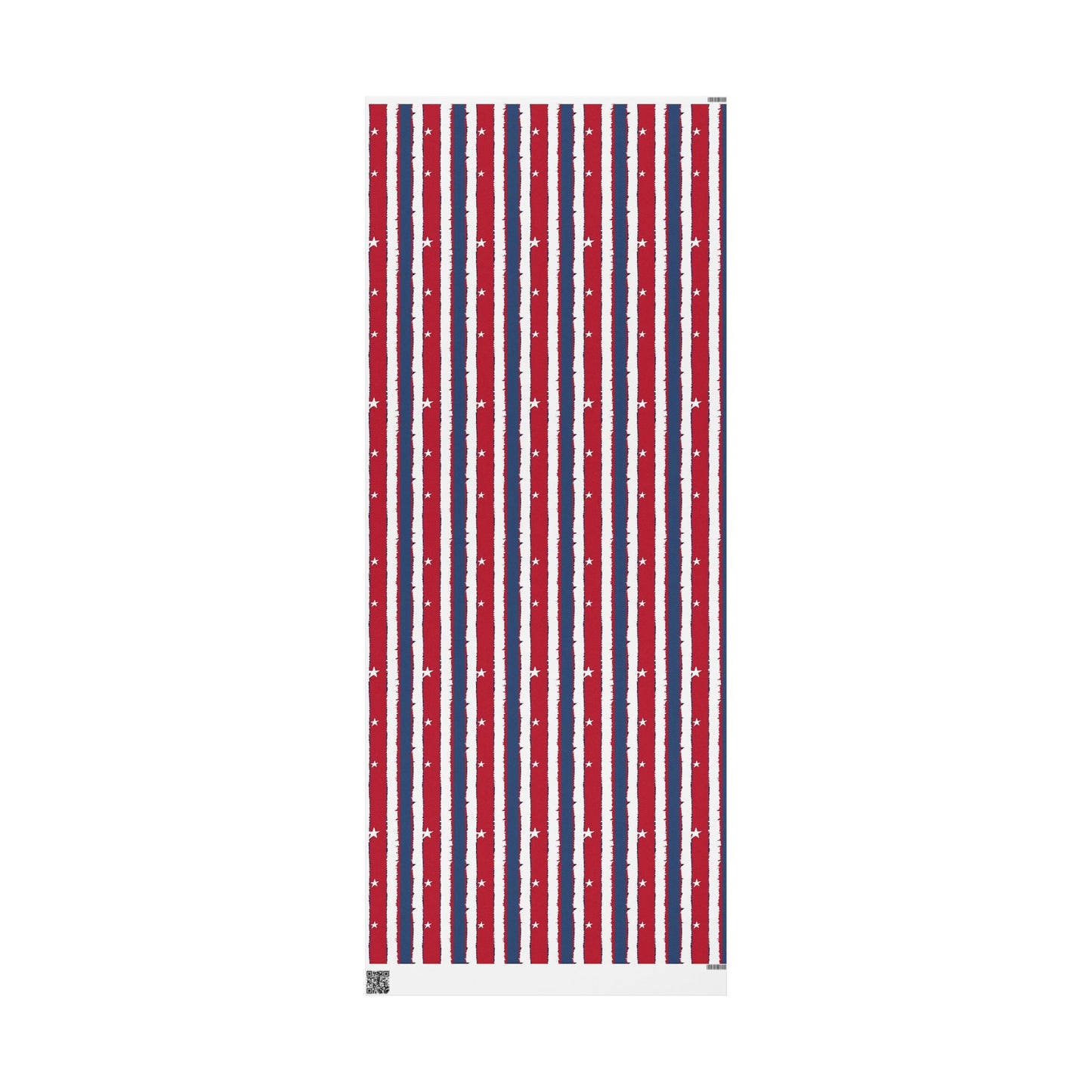 Patriotic Wrapping Paper | Red White Blue Gift Wrap for Independence Day, Memorial Day, Birthday, Holiday Events