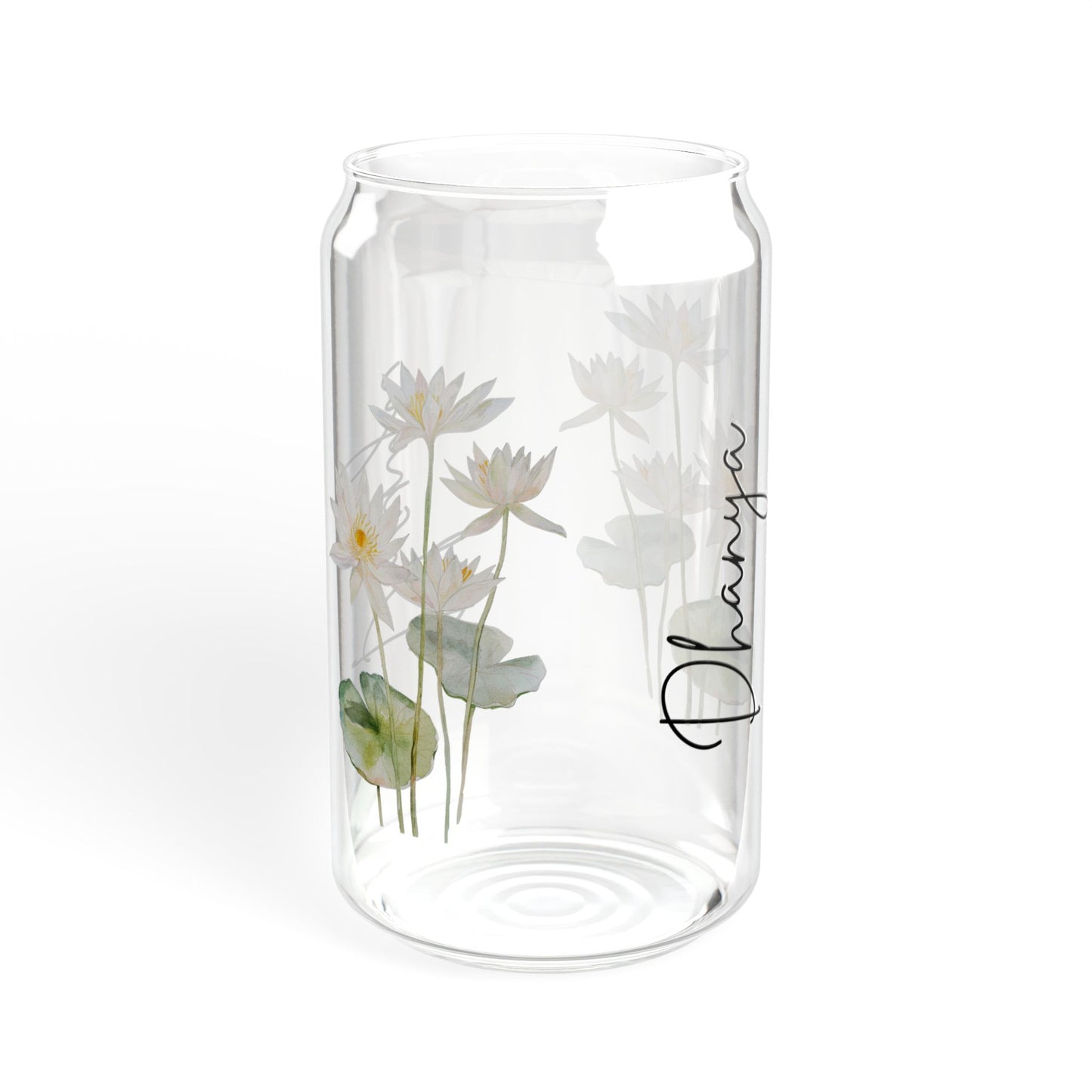 Floral-Designed Sipper Glass, 16oz, Clear Beverage Container, Eco-Friendly Drinking Glass, Perfect for Home Decor, Gift for Nature [...]