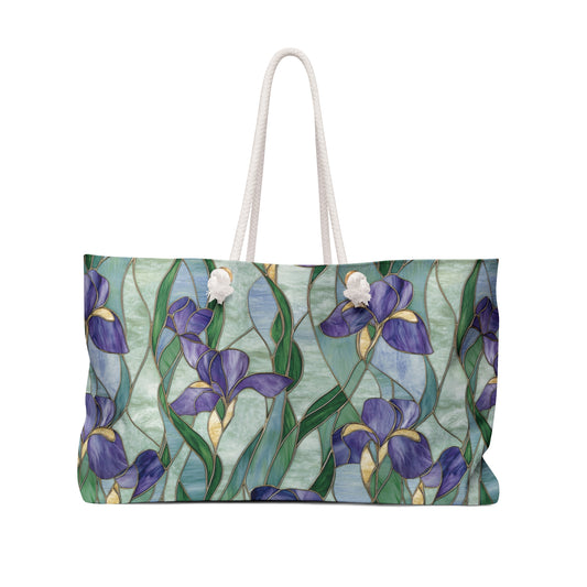 Floral Weekender Bag, Travel Tote, Beach Bag, Vacation Bag, Gym Duffle, Gift for Her