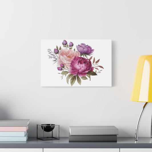 Floral Wall Art Canvas, Home Decor, Gift for Her, Peony Art, Living Room Decoration, Mothers Day