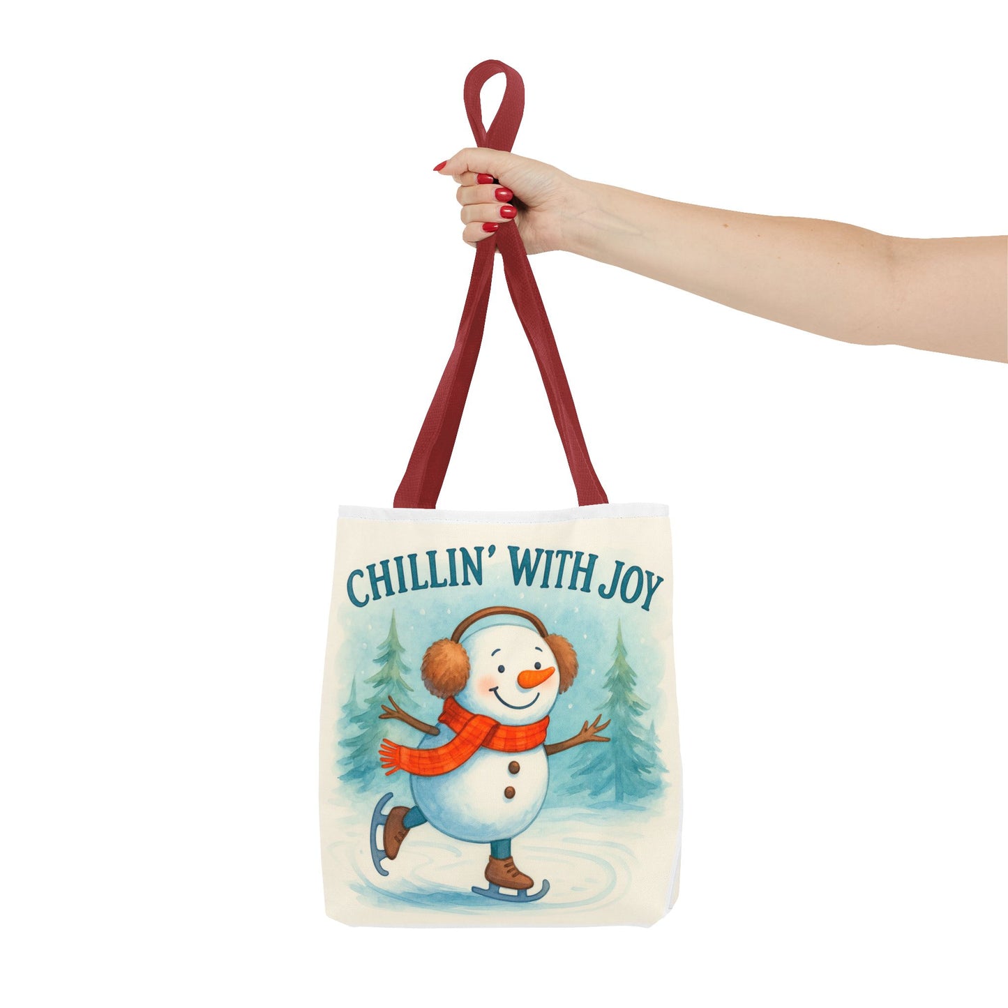 Chillin' With Joy Holiday Tote Bag