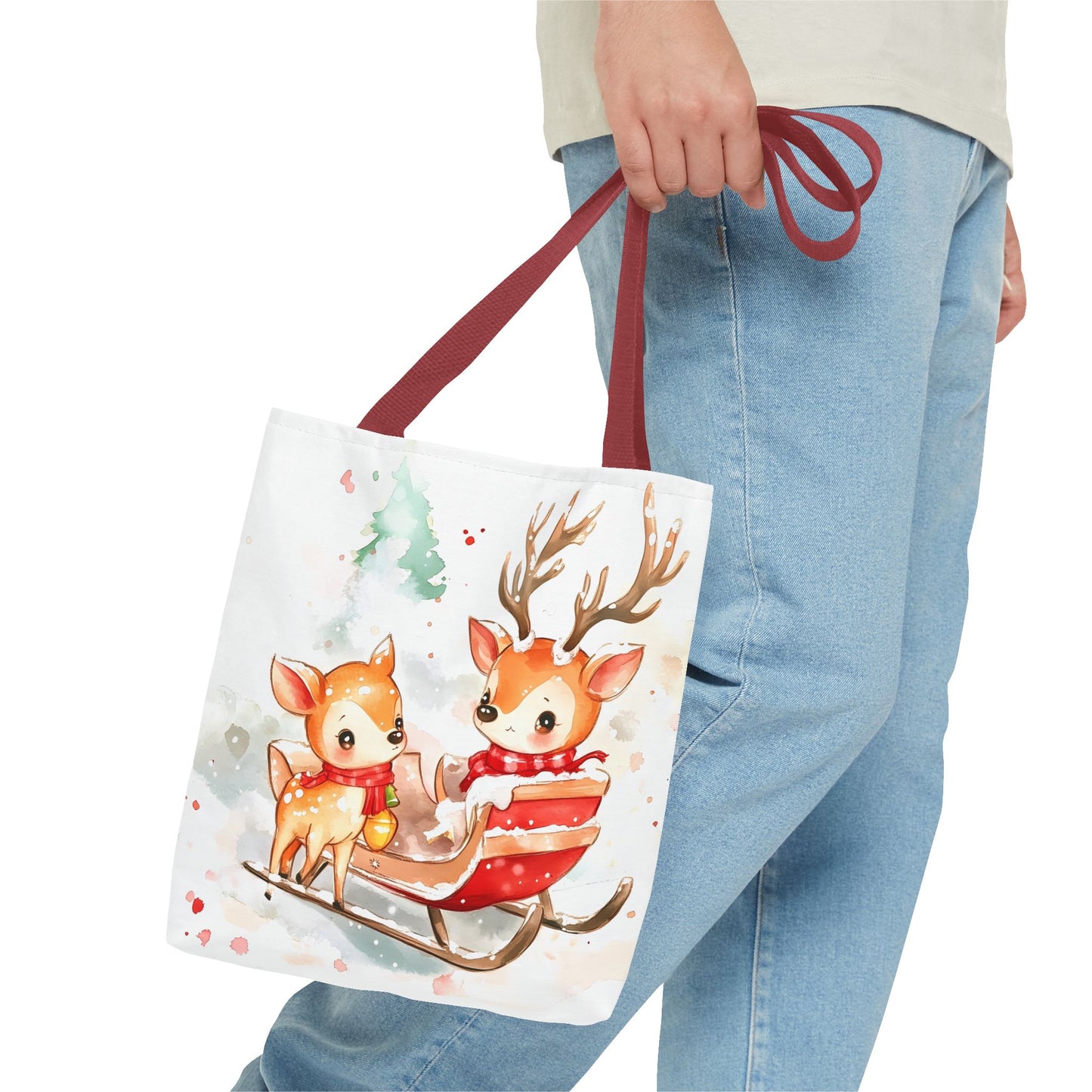 Christmas Deer Tote Bag