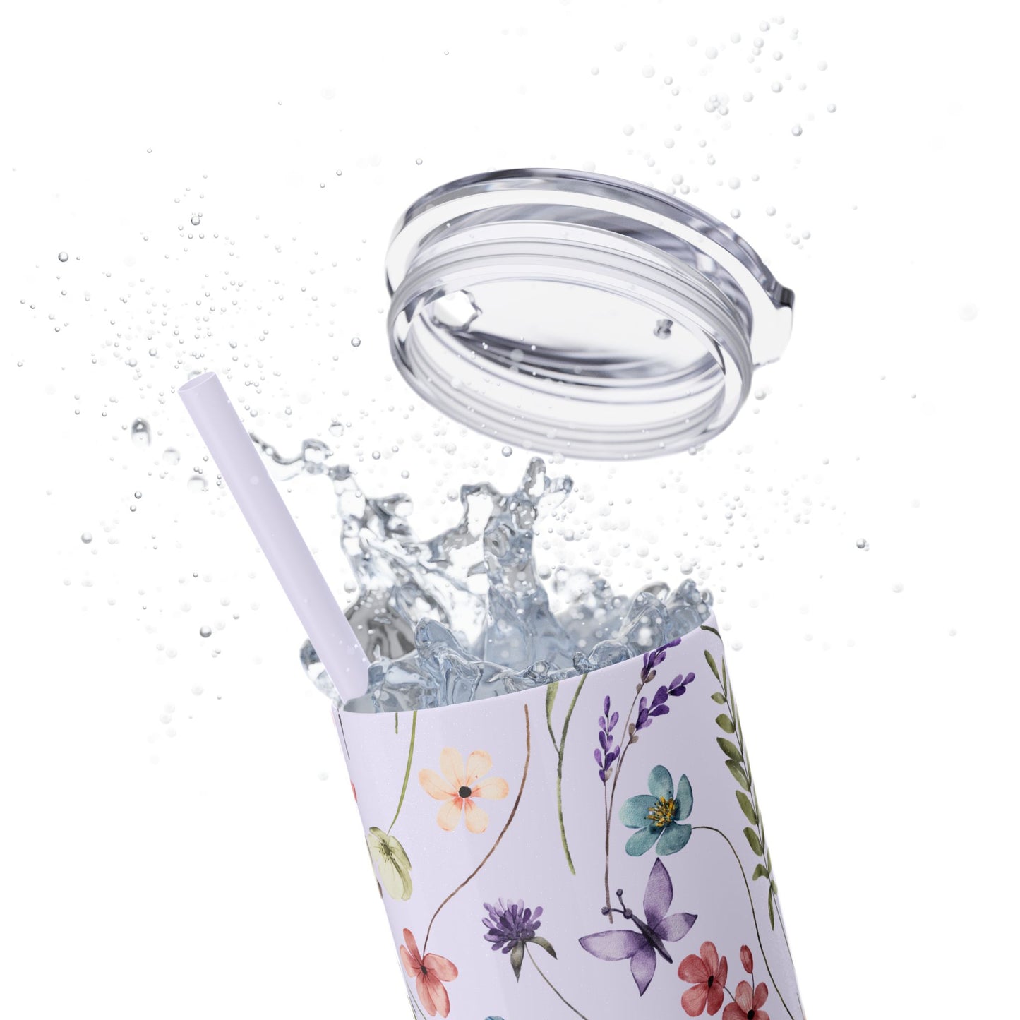 Floral Skinny Tumbler with Straw, 20oz | Elegant Drinkware for Floral Lovers, Eco-Friendly Travel Mug, Perfect Gift for Her, Wedding, [...]