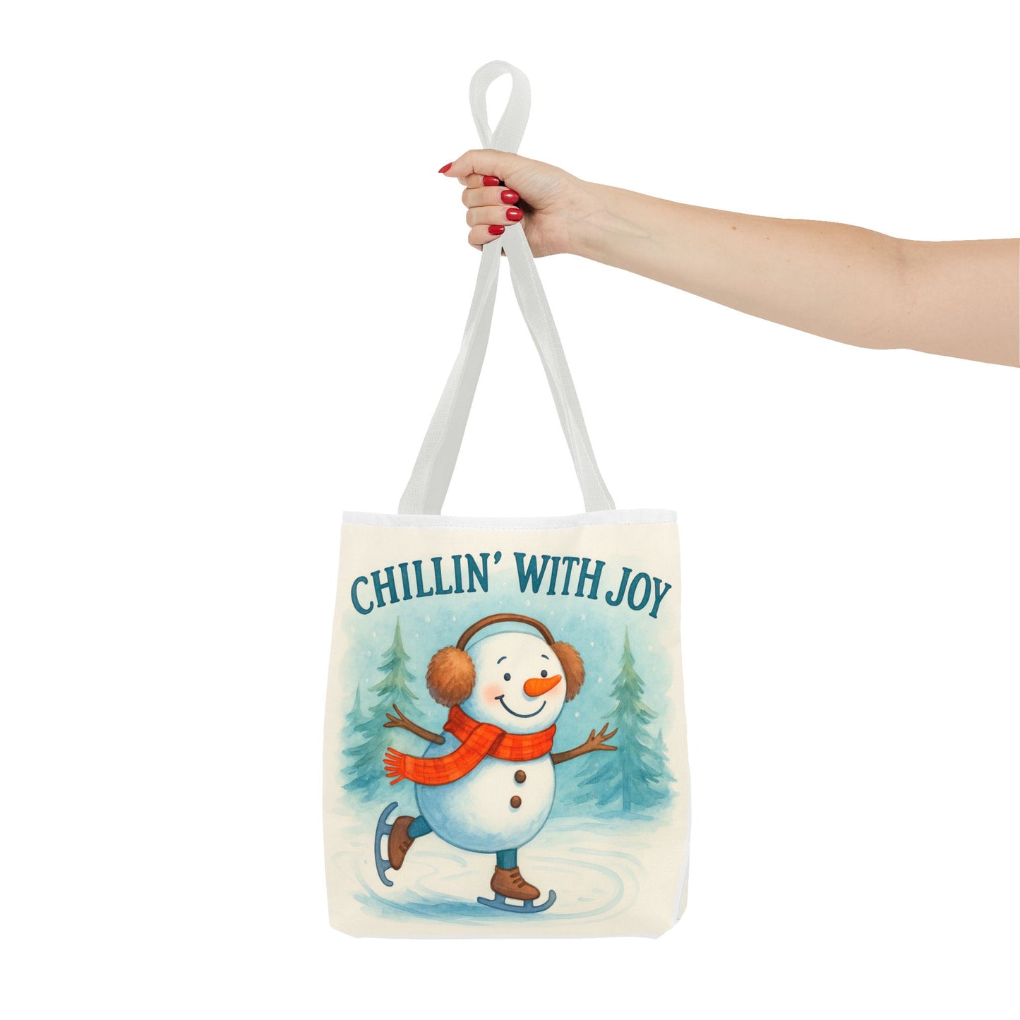 Chillin' With Joy Holiday Tote Bag