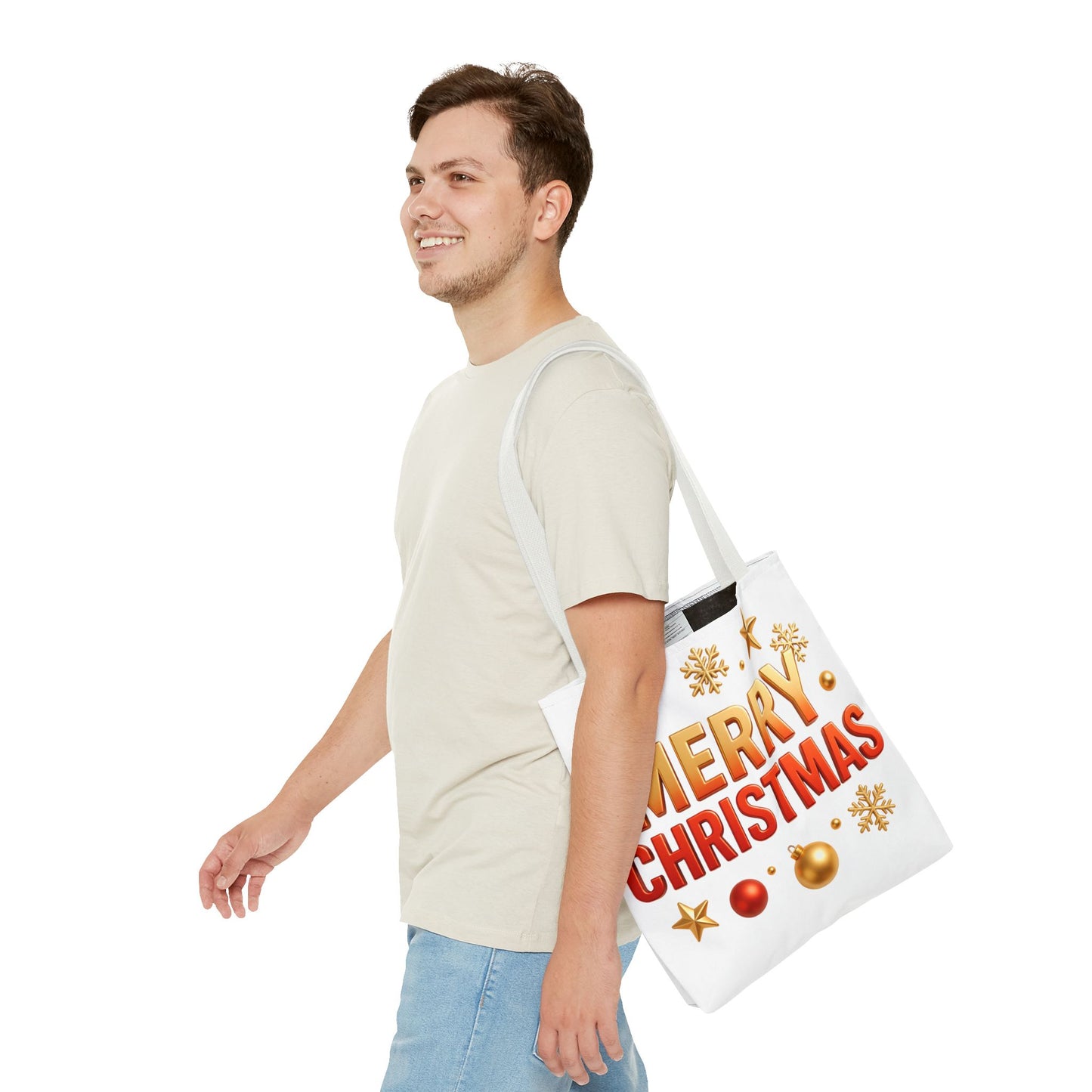 Christmas Tote Bag - Merry Christmas Holiday Shopper