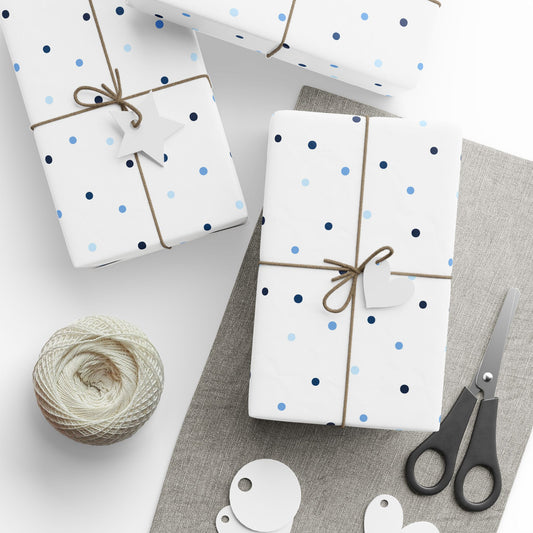 Elegant Polka Dot Wrapping Paper, Gift Wrap for All Occasions, Birthday, Holiday, Wedding, Baby Shower