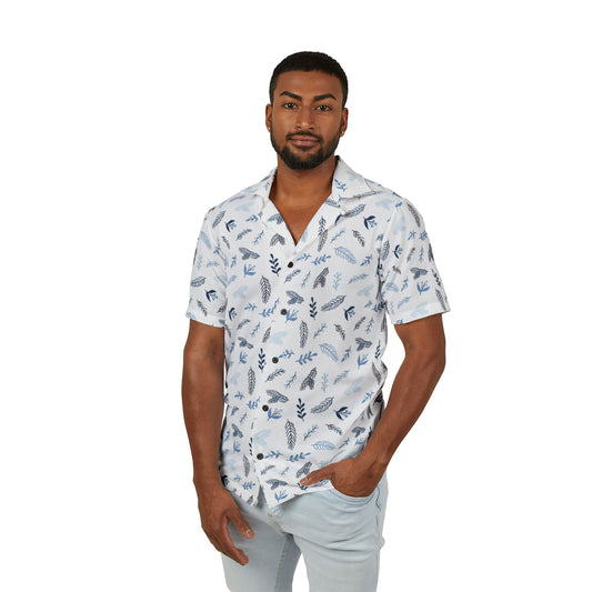 Stylish Men's Hawaiian Camp Shirt - Perfect for Summer Leisure, Beach Days, Parties, Vacation, Casual Wear