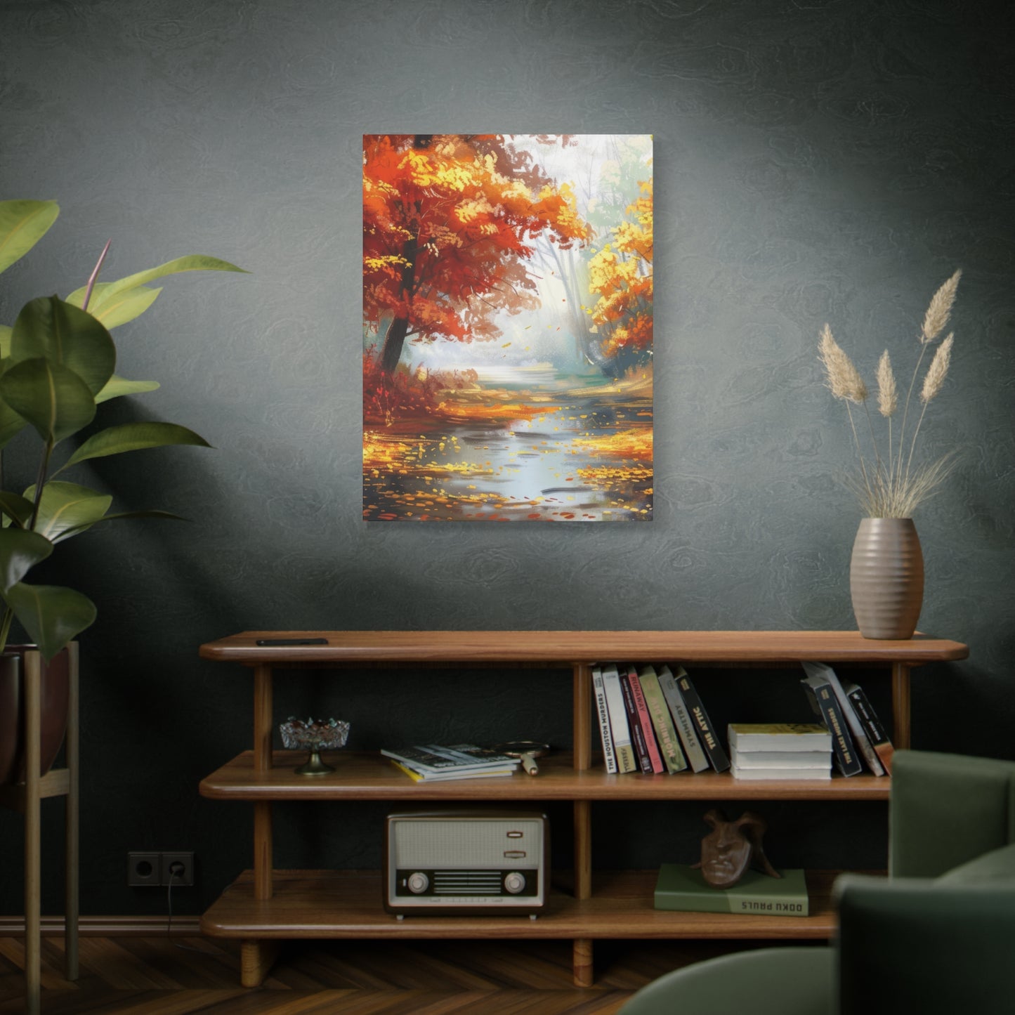 Autumn Serenity Canvas Print, Fall Decor, Home Wall Art, Nature Artwork, Gift for Nature Lovers, Cozy Decorating