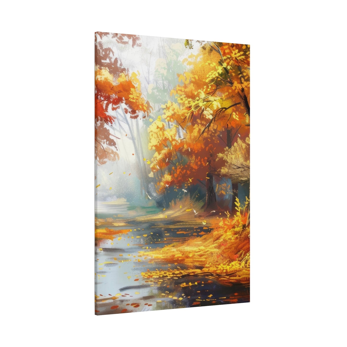 Autumn Serenity Canvas Print, Fall Decor, Home Wall Art, Nature Artwork, Gift for Nature Lovers, Cozy Decorating
