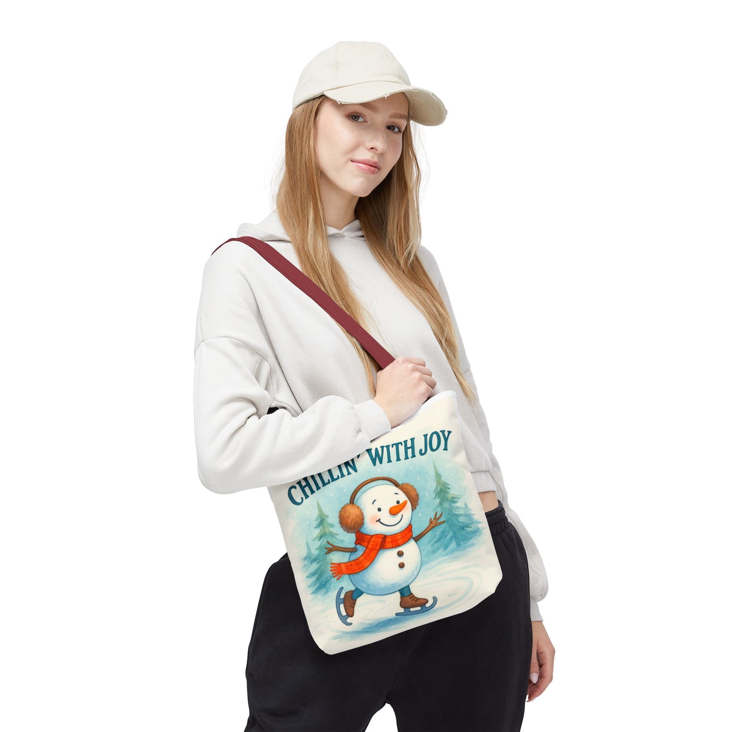 Chillin' With Joy Holiday Tote Bag