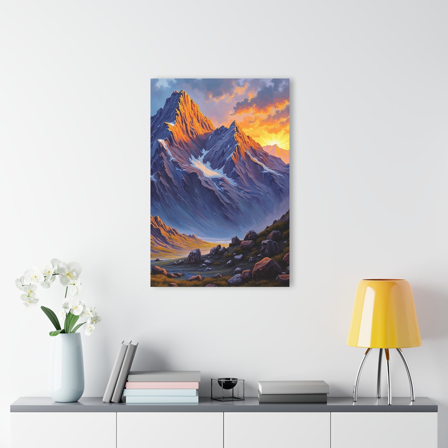 Nature-Inspired Acrylic Print Wall Art, Mountain Landscape Decor, Home Office Artwork, Gift for Nature Lovers, Scenic Decor