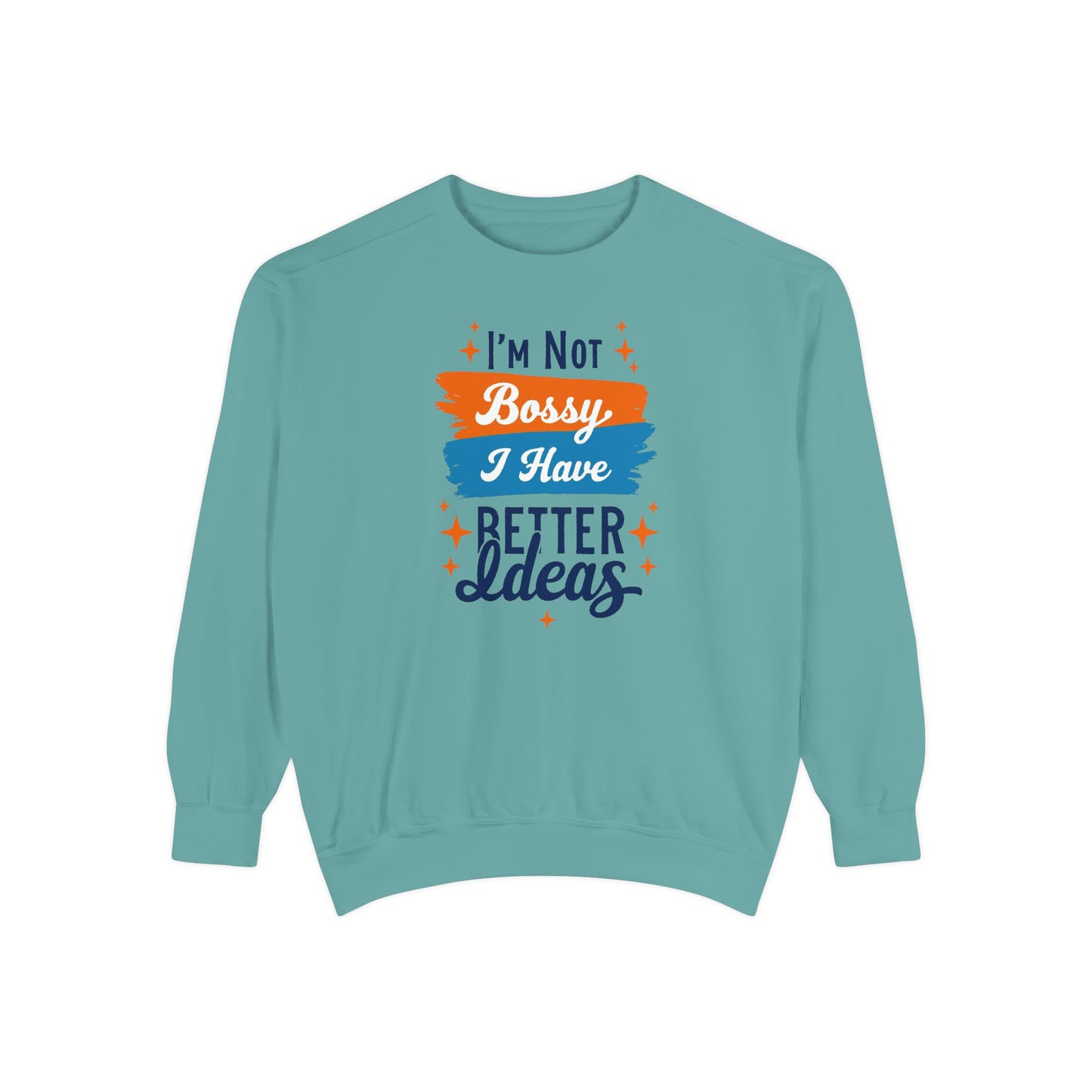 Bossy Ideas Unisex Sweatshirt - Cozy Gift for Friends, Funny Casual Wear, Unique Birthday Present, Relaxed Fit, Cool Motivational Apparel