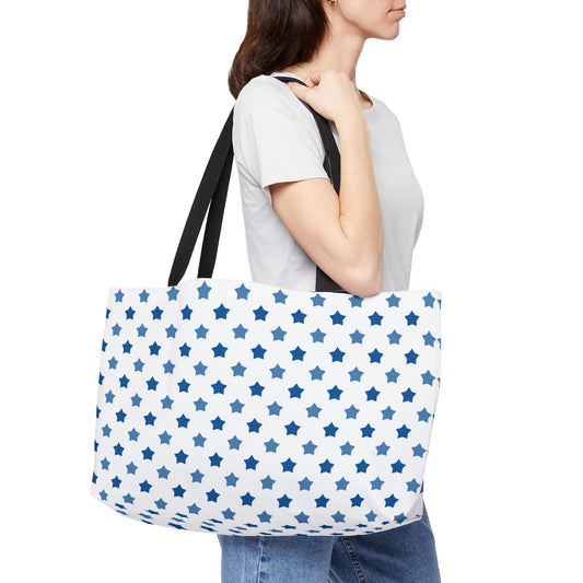 Starry Design Weekender Tote Bag | Stylish Travel Accessory, Beach Bag, Overnight Bag, Gift for Her, Shopping Tote