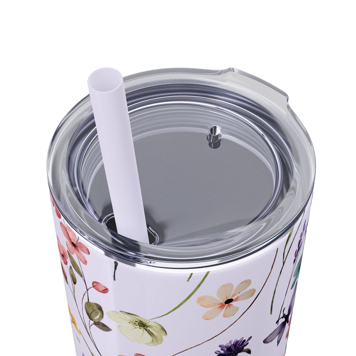 Floral Skinny Tumbler with Straw, 20oz | Elegant Drinkware for Floral Lovers, Eco-Friendly Travel Mug, Perfect Gift for Her, Wedding, [...]