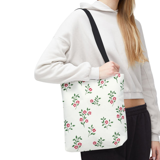 Floral Print Tote Bag, Stylish Reusable Shopping Tote, Cute Picnic Bag, Summer Beach Accessory, Gift for Her