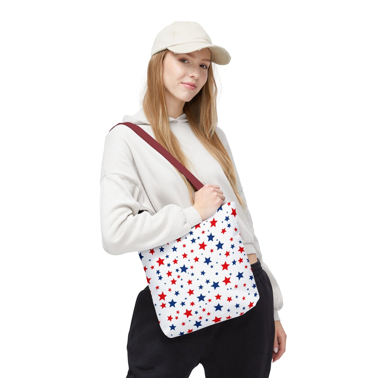 Patriotic Star Tote Bag, Perfect for 4th of July, Festivals, Shopping, Beach Days, Everyday Use, Gift for Her
