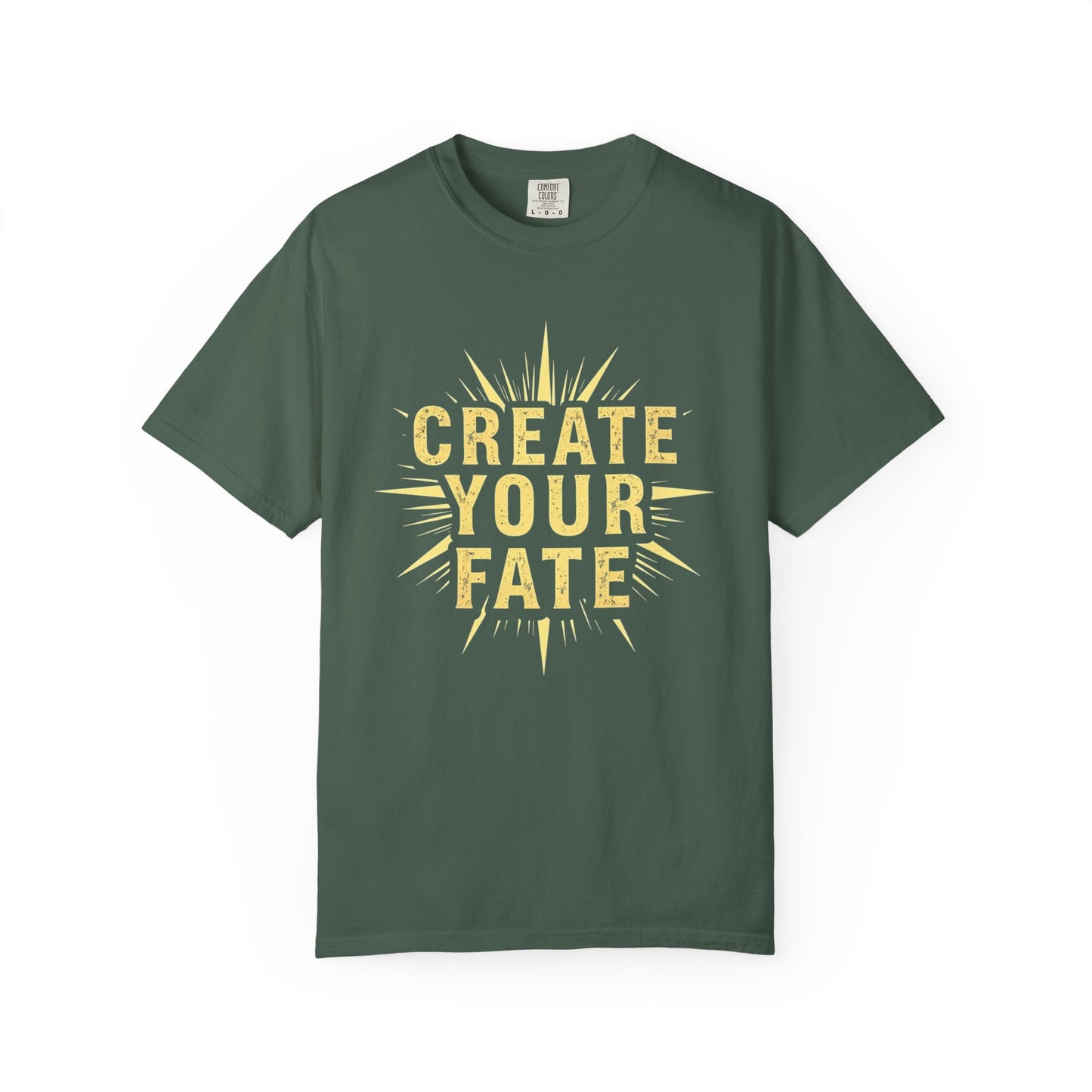 Unisex Garment-Dyed T-Shirt - 'Create Your Fate' Inspirational Tee, Motivational Shirt for Dreamers, Gift for Friends, Casual Wear, [...]