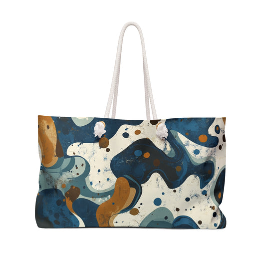 Artistic Weekender Bag, Perfect Travel Tote, Stylish Overnight Bag, Bohemian Weekend Travel, Eco-friendly Beach Bag, Fashionable Gym Bag