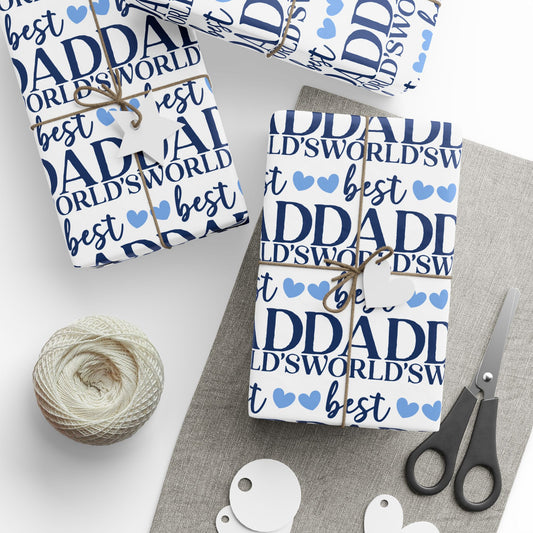 Father's Day Wrapping Paper, Gift Wrap for Dad, Birthday, Holiday, Sentimental Gift Packaging