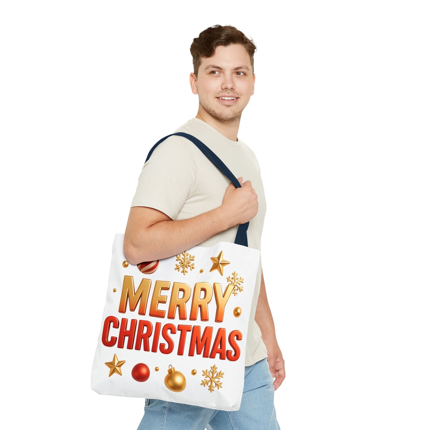 Christmas Tote Bag - Merry Christmas Holiday Shopper
