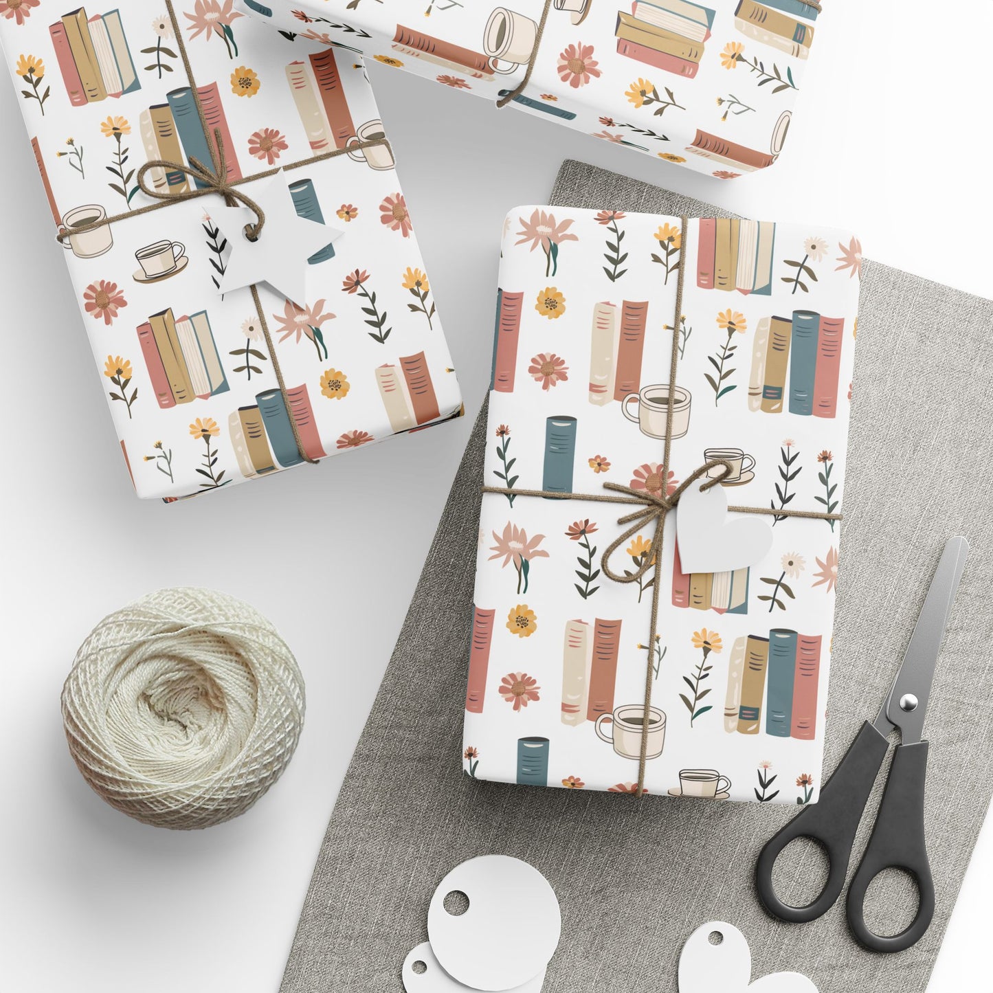 Charming Book-Themed Wrapping Paper, Perfect for Book Lovers, Gift Wrap for Holidays, Birthdays, and Celebrations, Eco-Friendly Decor, [...]