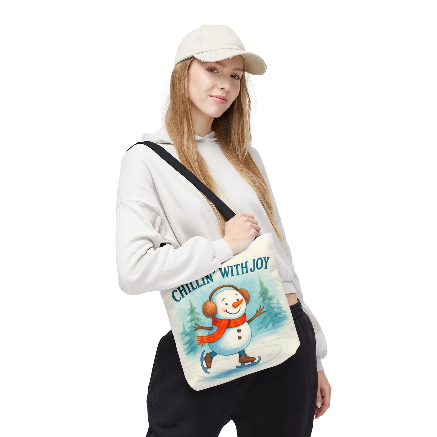 Chillin' With Joy Holiday Tote Bag